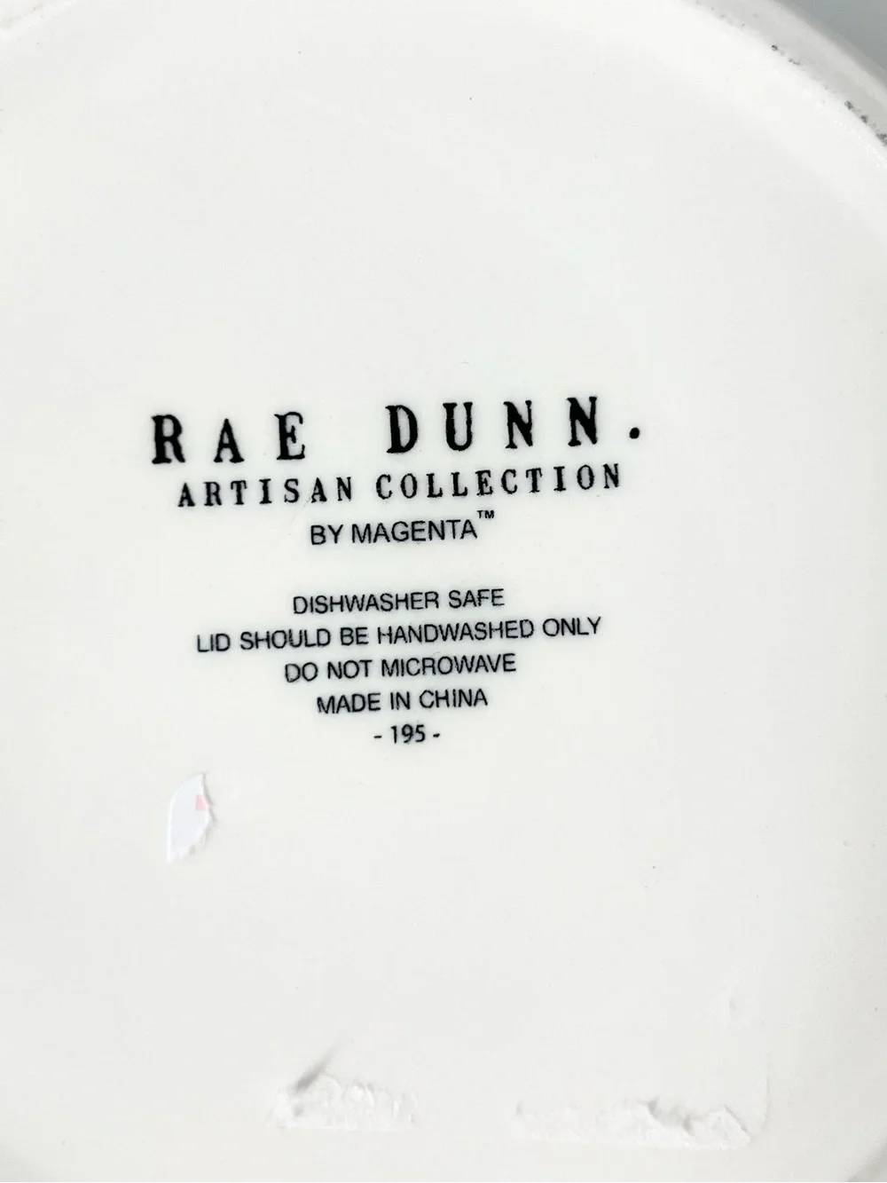 NWT Rae Dunn Blue Accent Cream Ceramic ‘Fresh’ Kitchen Canister